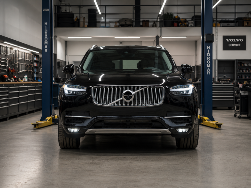 Volvo em manutenção na oficina Nordic Premium Cars
